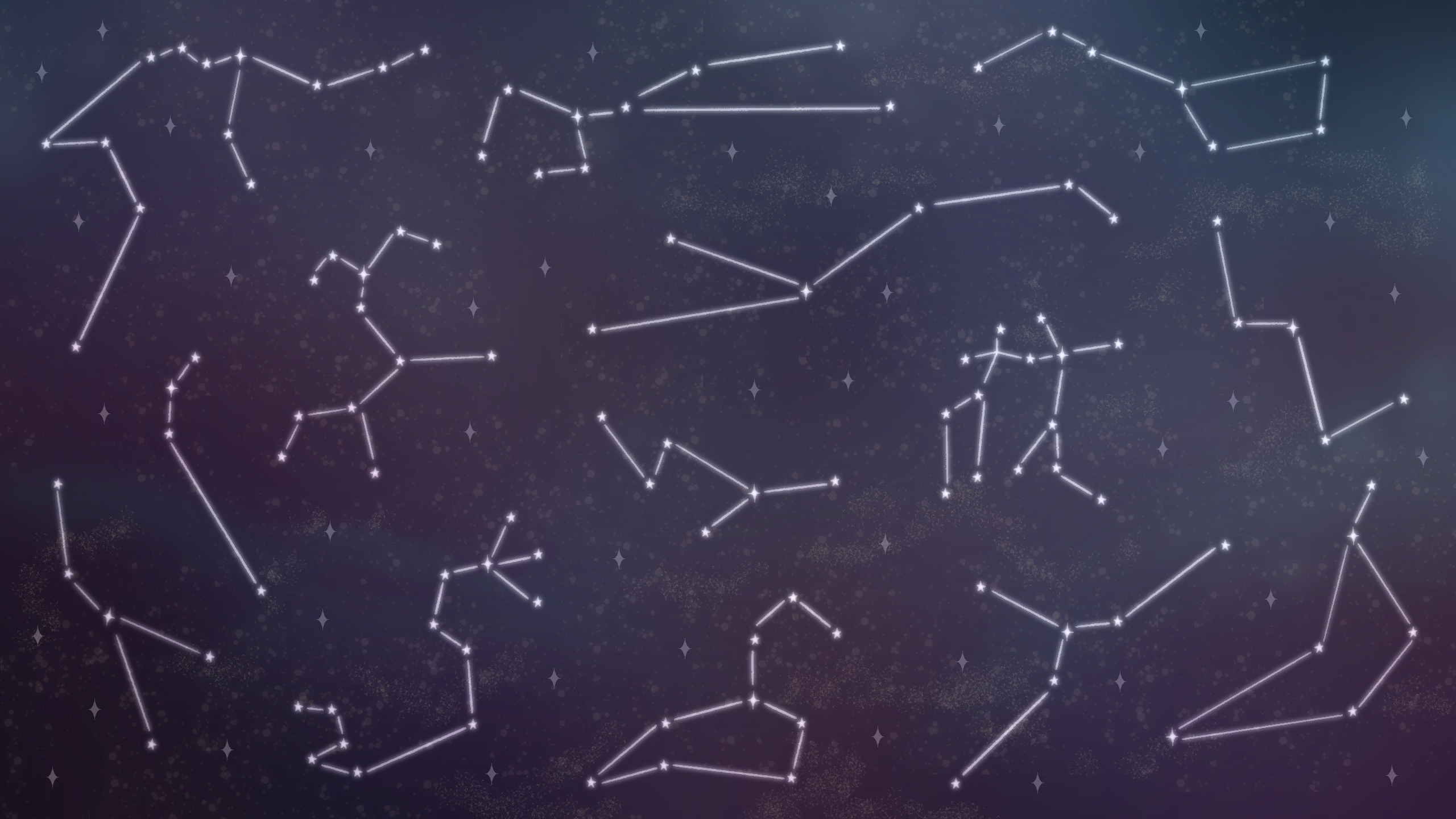 Celestial background artwork for a studio update.